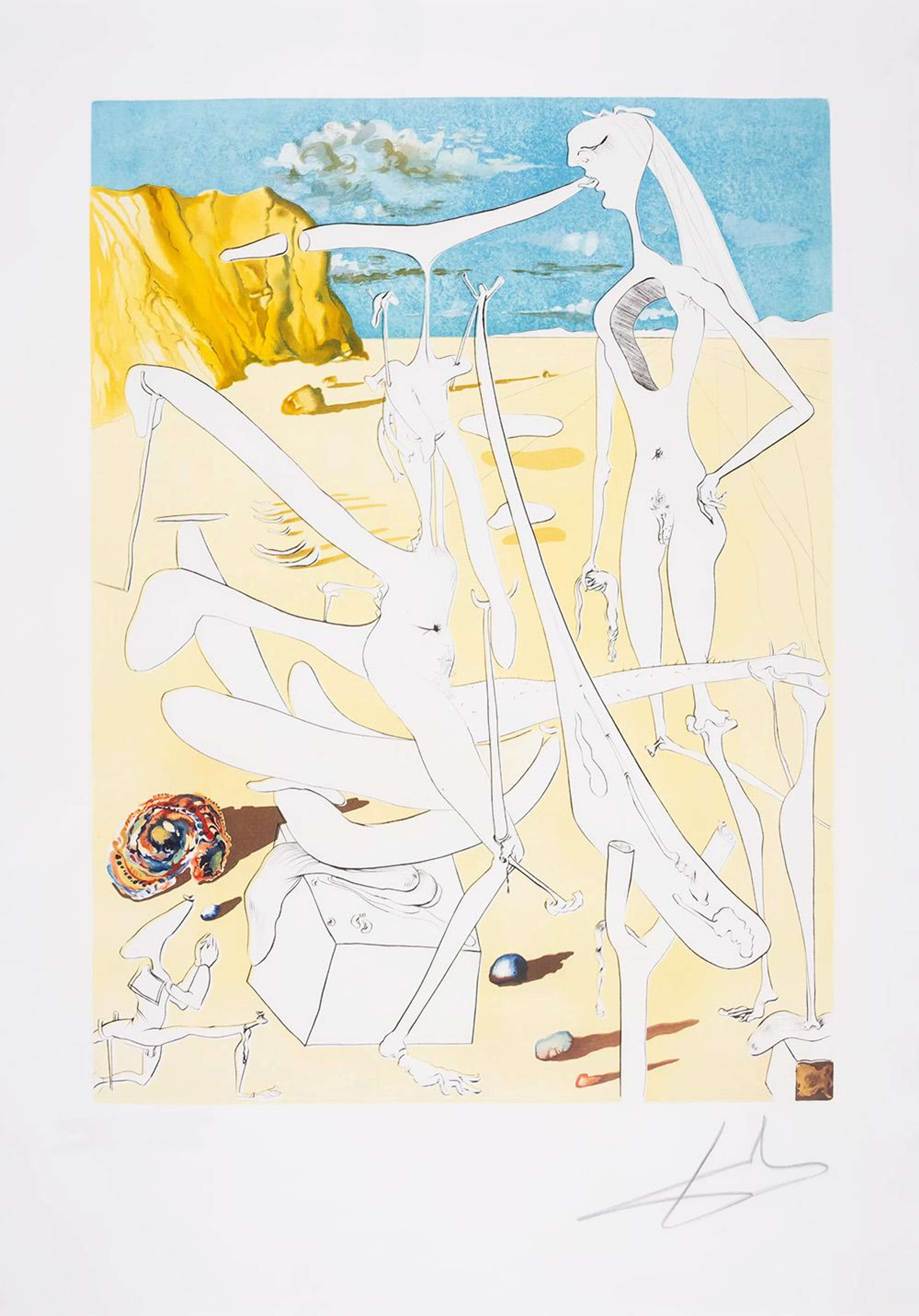 Infra-Terrestres Adorés Par Dali - Signed Print by Salvador Dali 1974 - MyArtBroker
