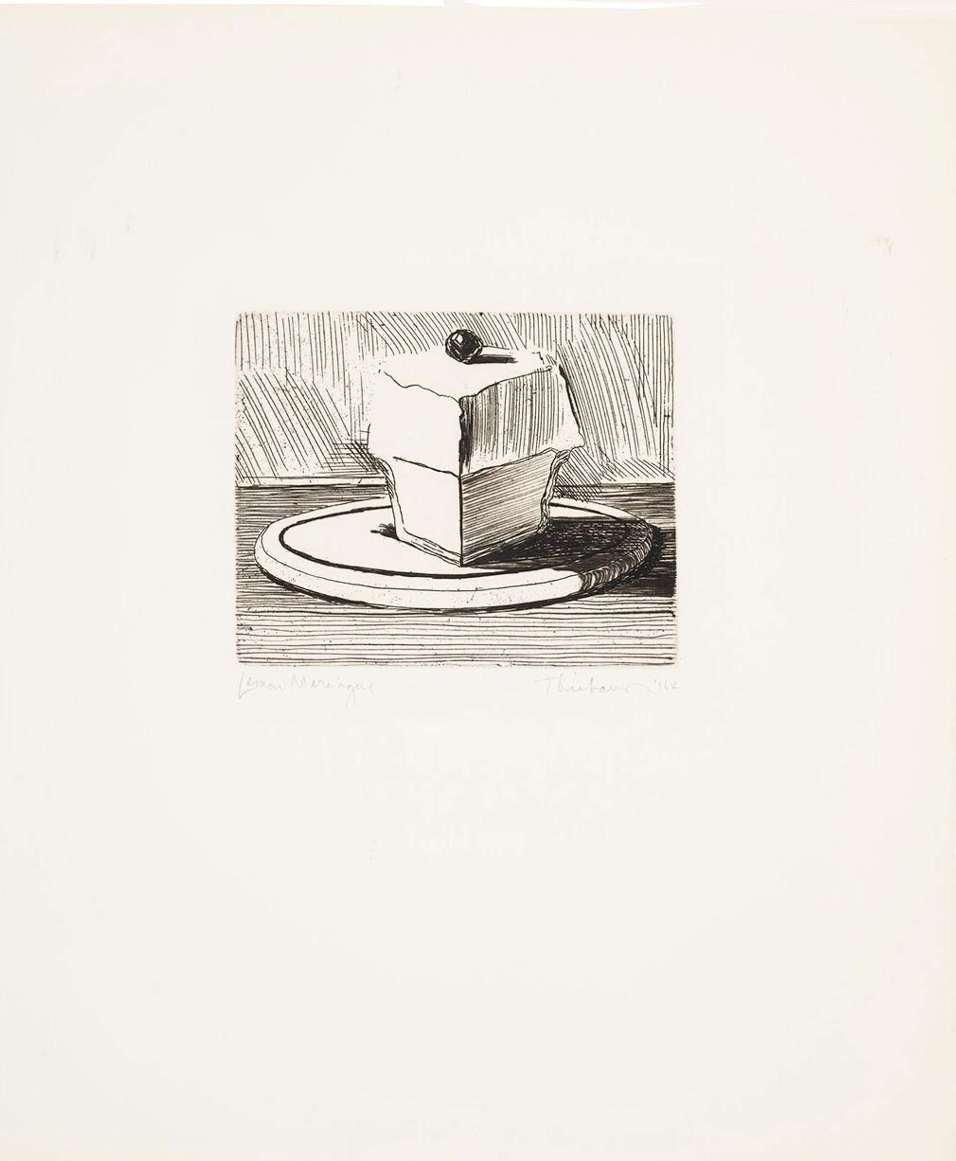 Lemon Meringue - Signed Print by Wayne Thiebaud 1964 - MyArtBroker