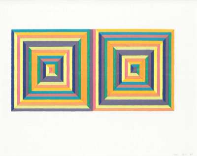 Frank Stella: Fortin De Las Flores (First Version) - Signed Print
