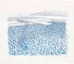 Lithograph Water Made Of Lines And Crayon (Pool II-B) - Signed Print