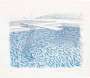 David Hockney: Lithograph Water Made Of Lines And Crayon (Pool II-B) - Signed Print