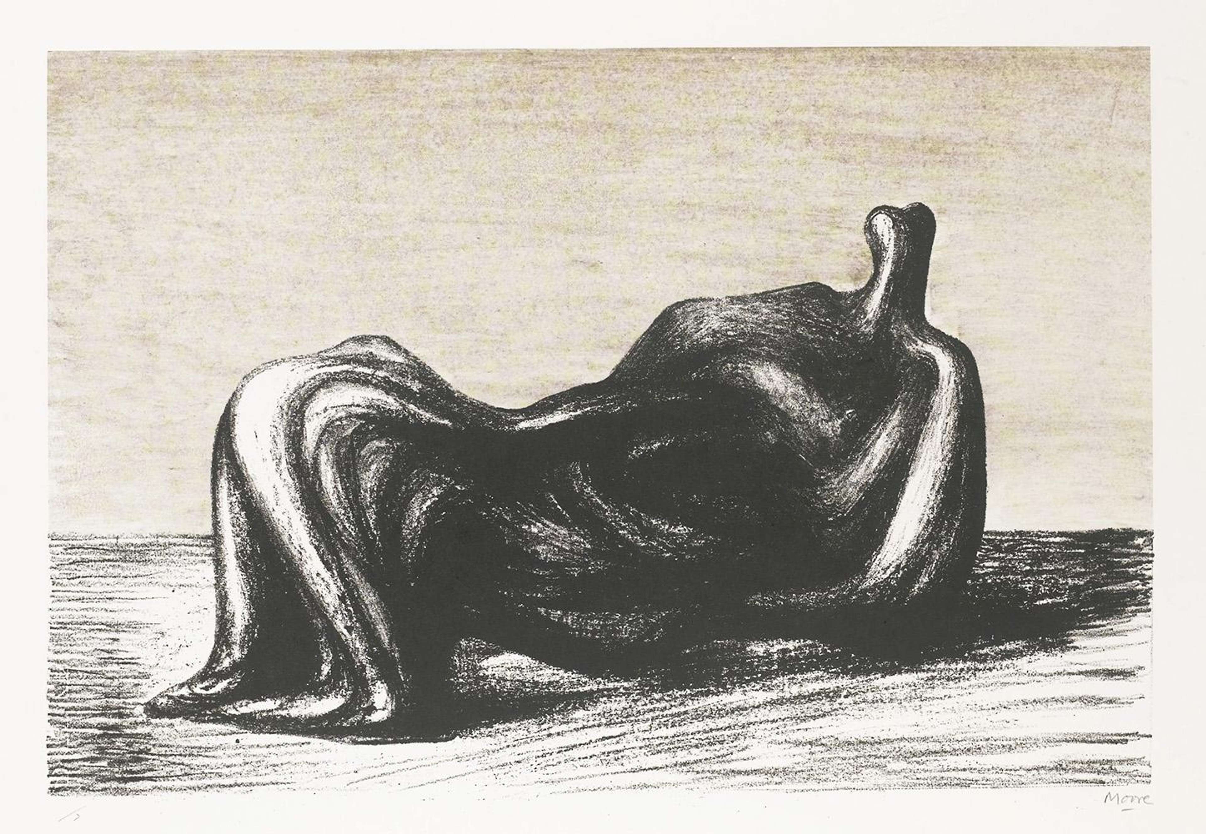 Draped Reclining Figure - Signed Print by Henry Moore 1975 - MyArtBroker