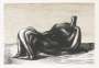 Henry Moore: Draped Reclining Figure - Signed Print