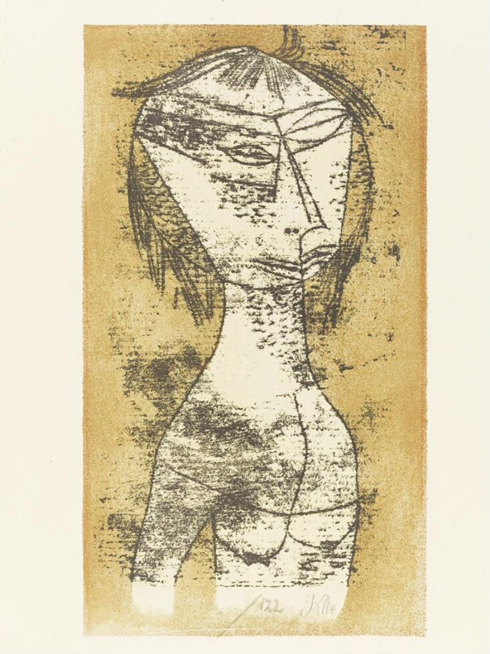 Paul Klee Die Heilige Vom Inneren Licht (Signed Print) 1921