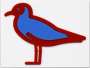 Julian Opie: Black Headed Gull - Signed Mixed Media