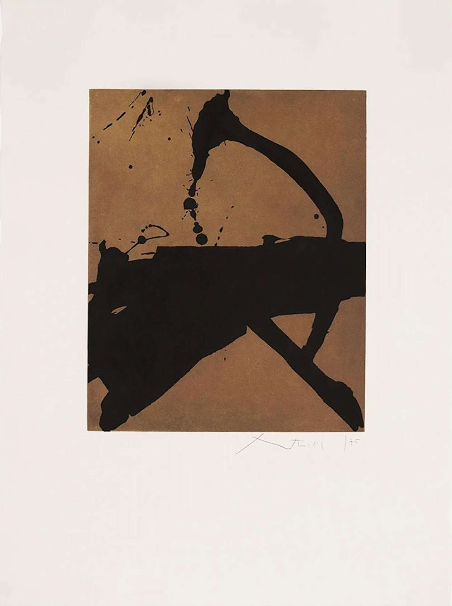 Gesture II - Signed Print by Robert Motherwell 1977 - MyArtBroker