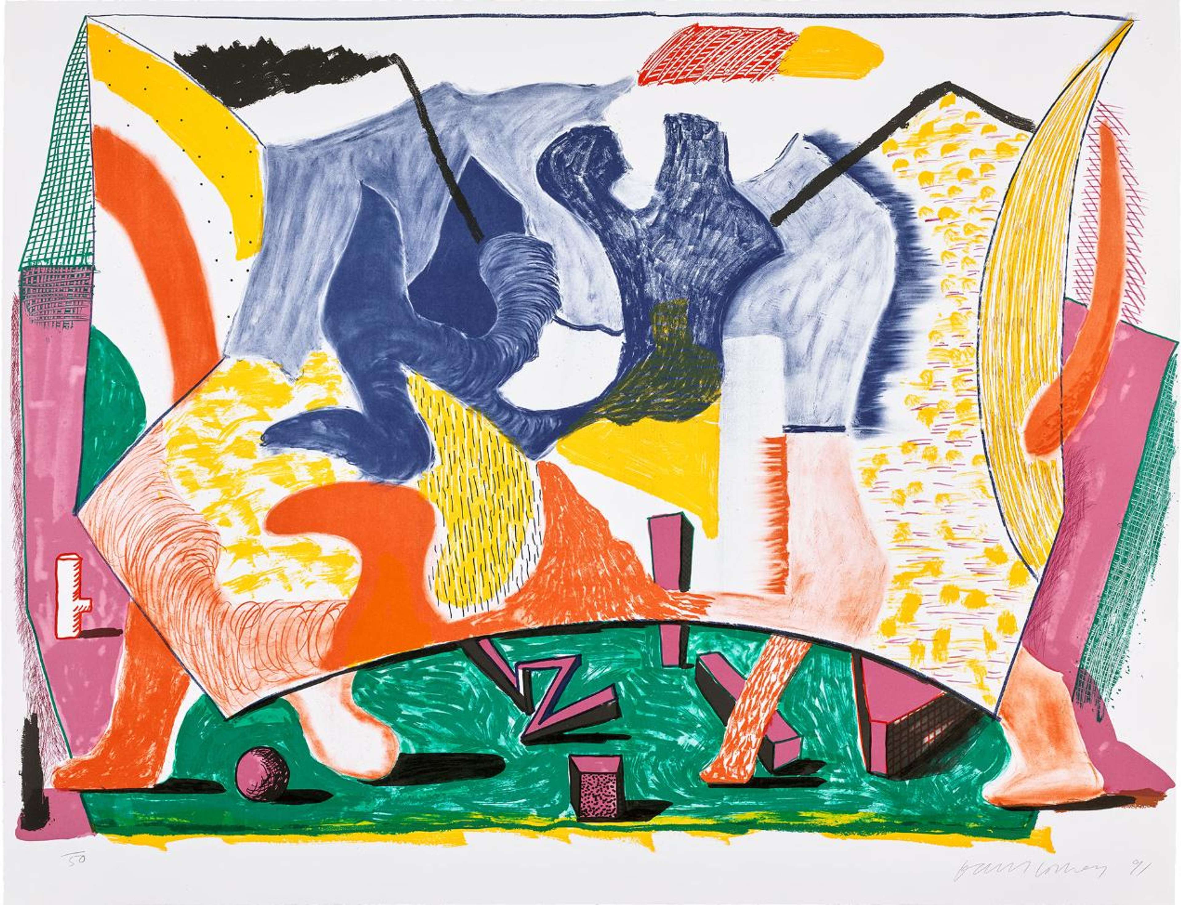Twelve Fifteen - Signed Print by David Hockney 1991 - MyArtBroker