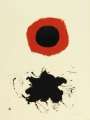 Adolph Gottlieb: Red Halo, White Ground - Signed Print