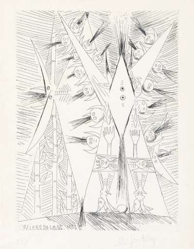 Untitled - Signed Print by Wifredo Lam 1945 - MyArtBroker