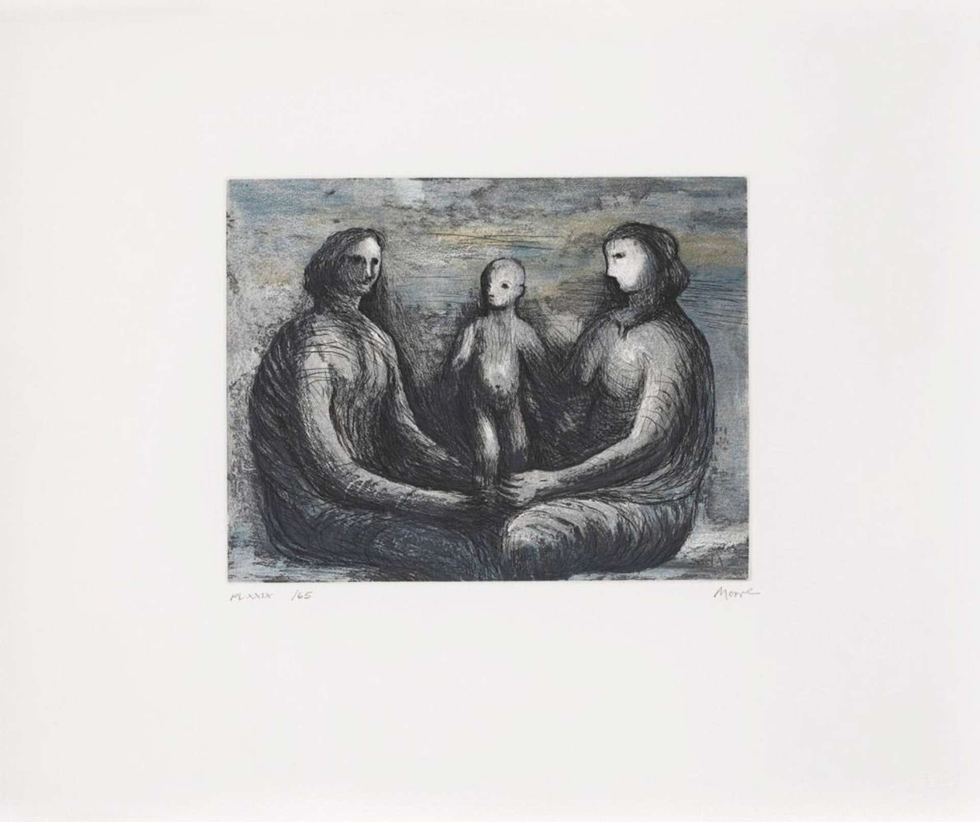 Mother And Child XXIV - Signed Print by Henry Moore 1983 - MyArtBroker
