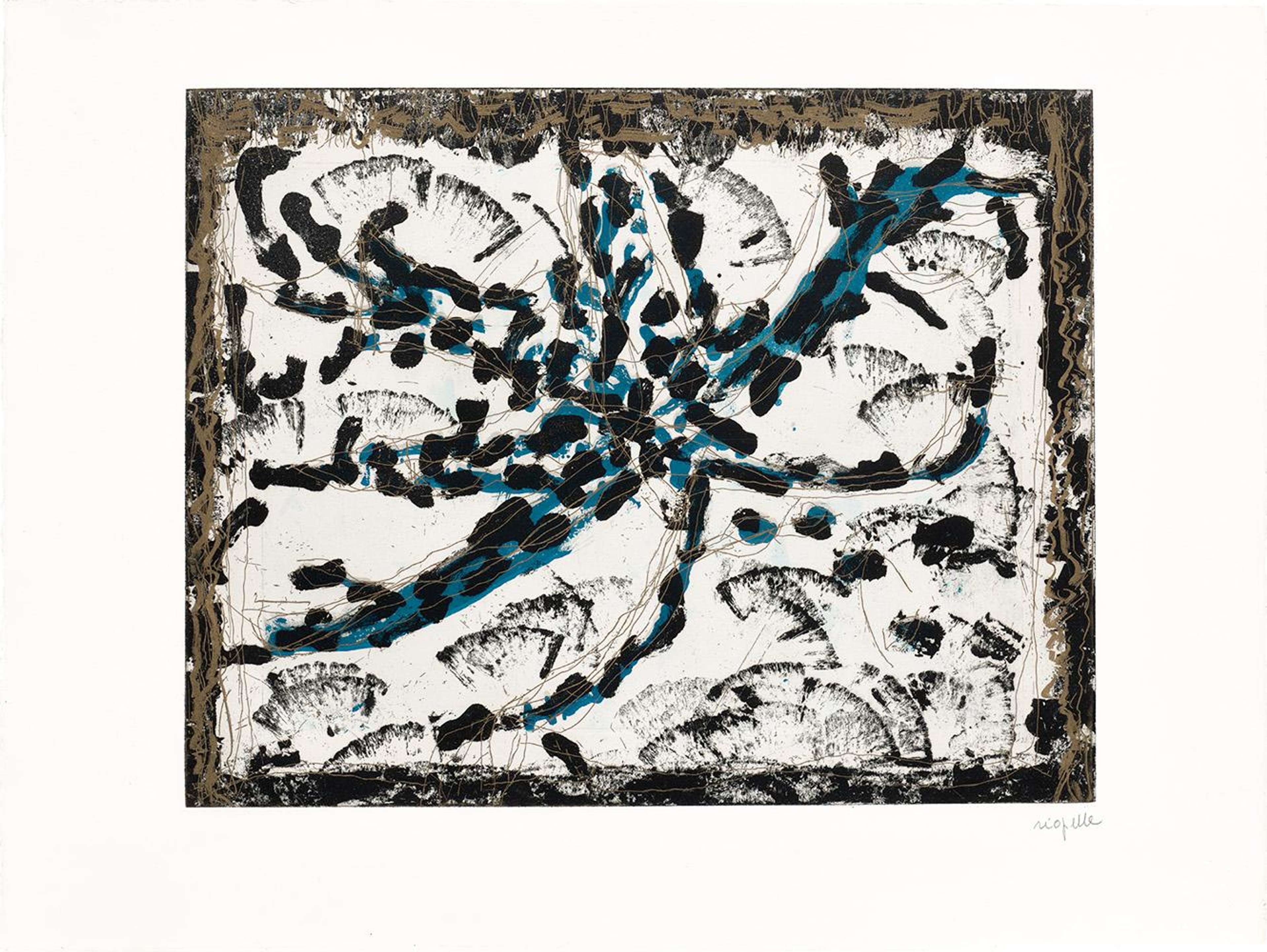 Les Mouches À Marier No. 4 - Signed Print by Jean-Paul Riopelle 1985 - MyArtBroker