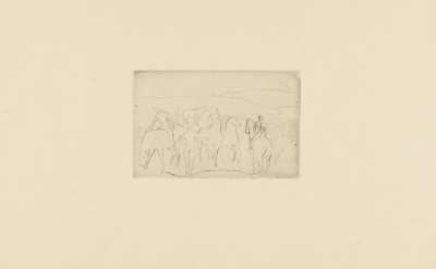 L'Abreuvoir (Chevaux Au Bain) - Unsigned Print by Pablo Picasso 1905 - MyArtBroker