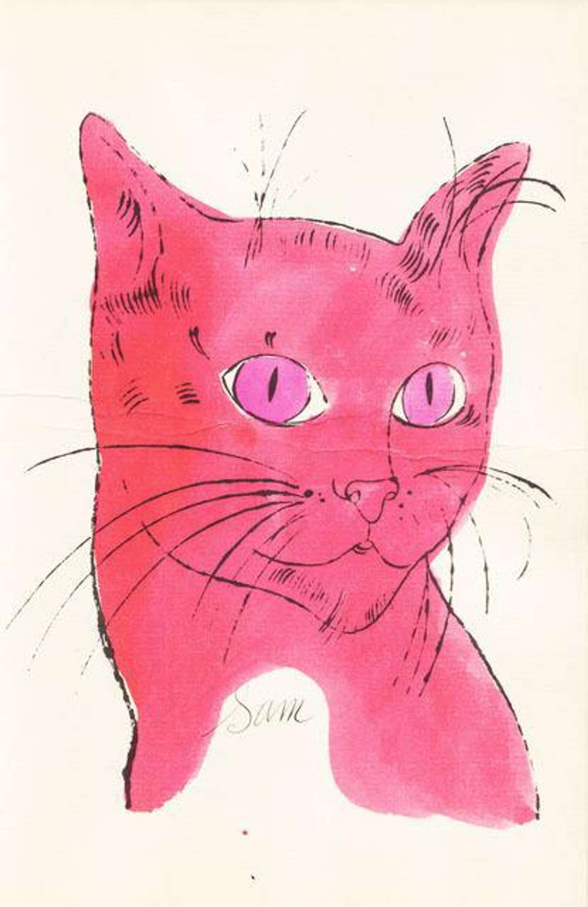 Andy Warhol: Cats Named Sam IV 63 - Unsigned Print