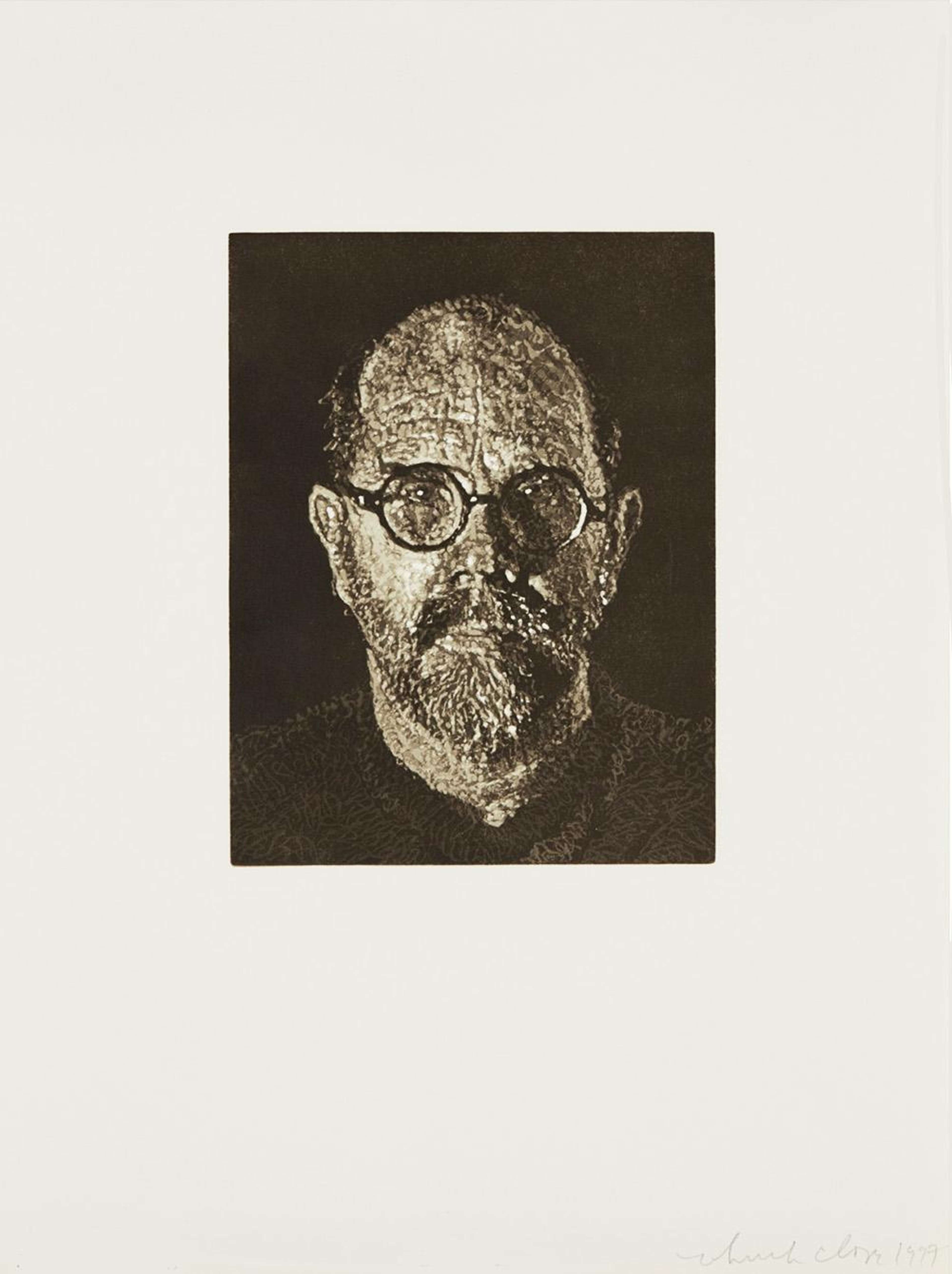 Self-Portrait II - Signed Print by Chuck Close 1997 - MyArtBroker