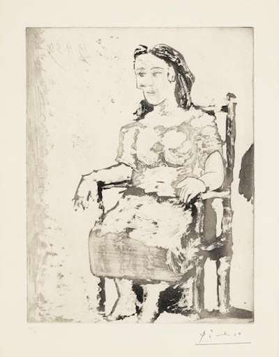 Femme Au Fauteuil: Dora Maar - Signed Print by Pablo Picasso 1939 - MyArtBroker