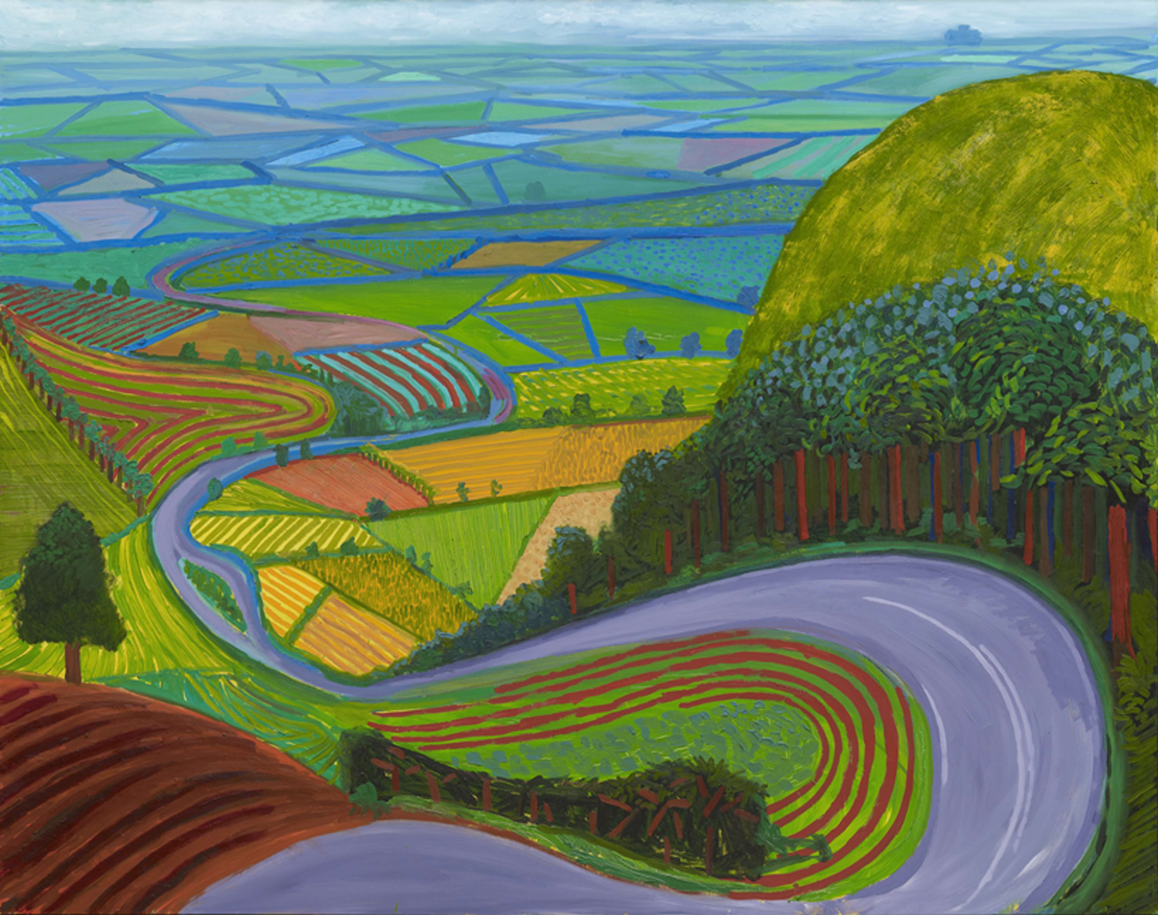 Garrowby Hill by David Hockney - MyArtBroker