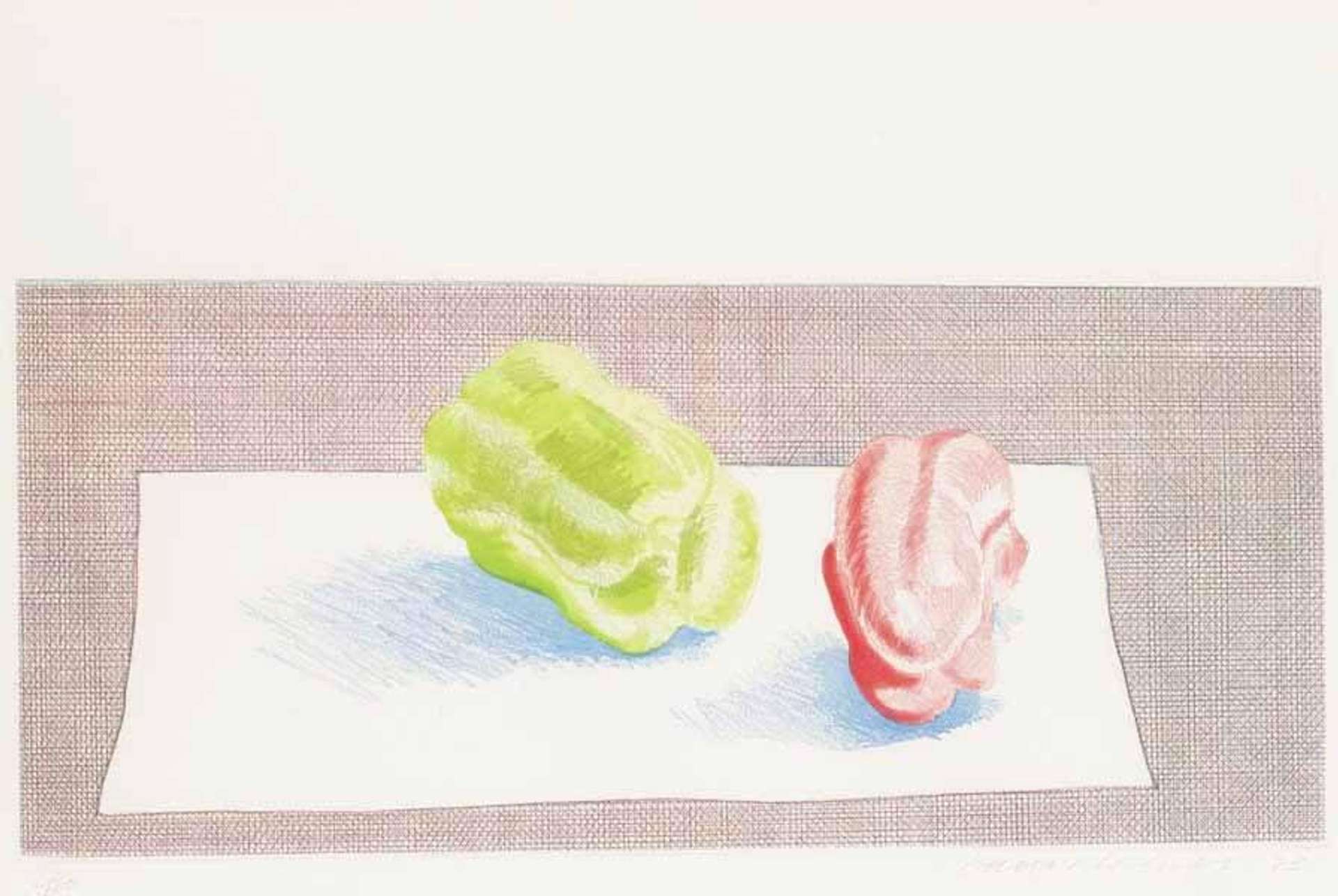 Two Peppers - Signed Print by David Hockney 1973 - MyArtBroker
