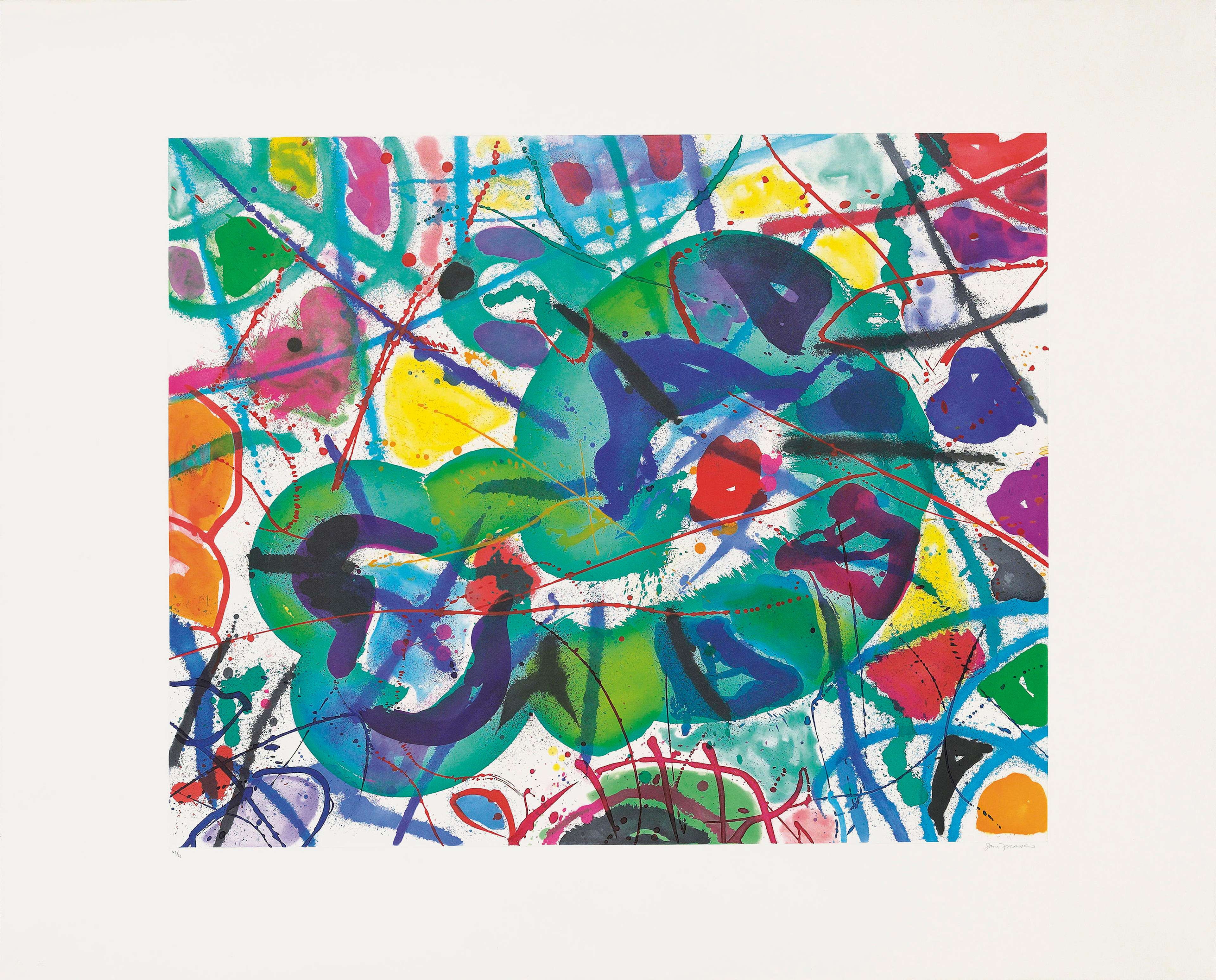 Trietto 5 - Signed Print by Sam Francis 1991 - MyArtBroker