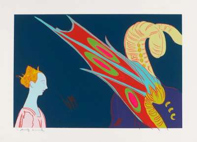 Details Of Renaissance Paintings (Paolo Uccello, St. George And The Dragon, 1460) (F. & S. II.327) - Signed Print by Andy Warhol 1984 - MyArtBroker
