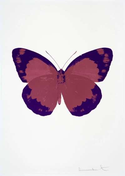 The Souls II (loganberry pink, imperial purple, blind impression) - Signed Print by Damien Hirst 2010 - MyArtBroker