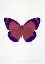 Damien Hirst: The Souls II (loganberry pink, imperial purple, blind impression) - Signed Print