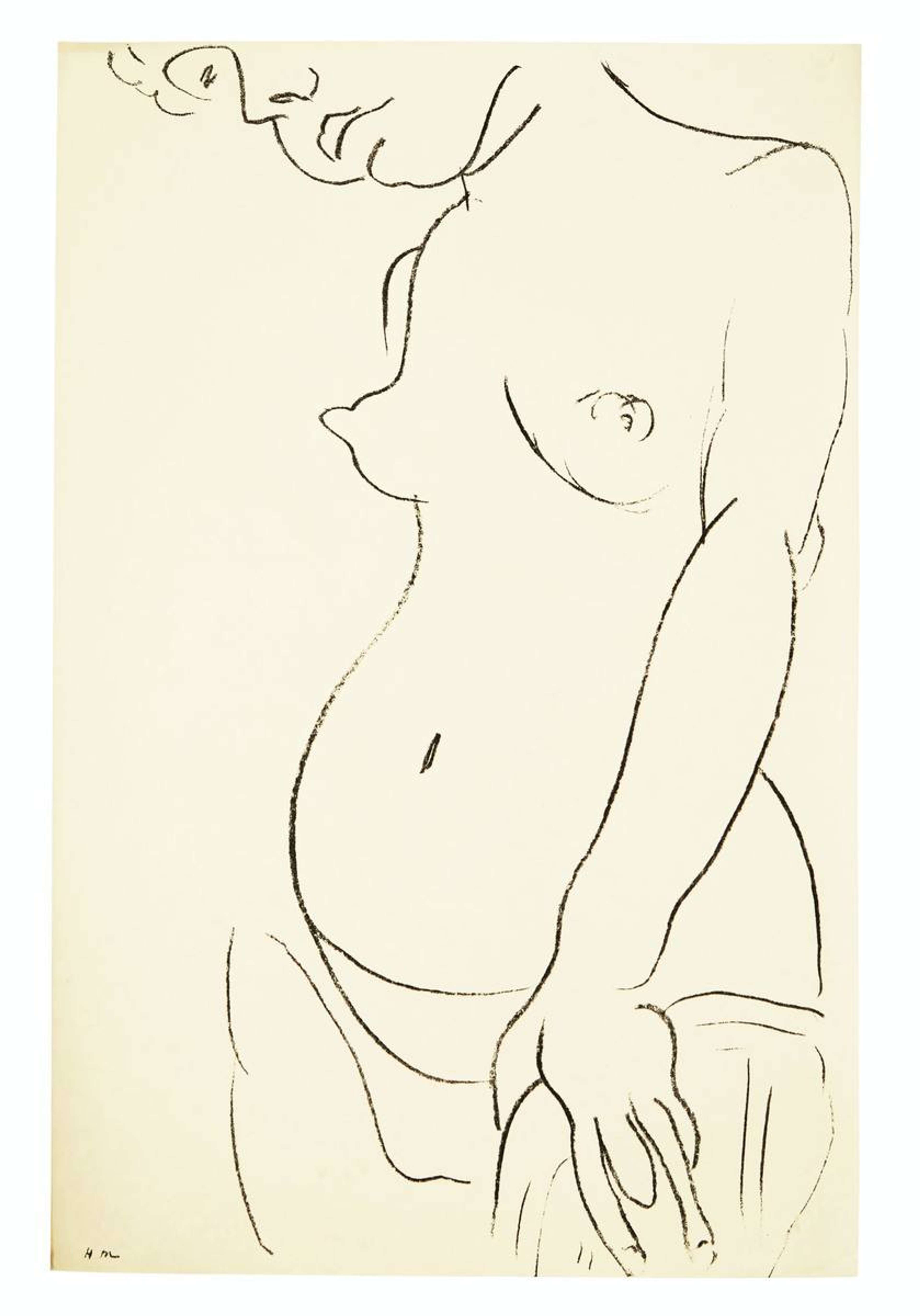 Nu De Trois Quarts Une Partie De La Tête Coupée - undefined by Henri Matisse 1913 - MyArtBroker