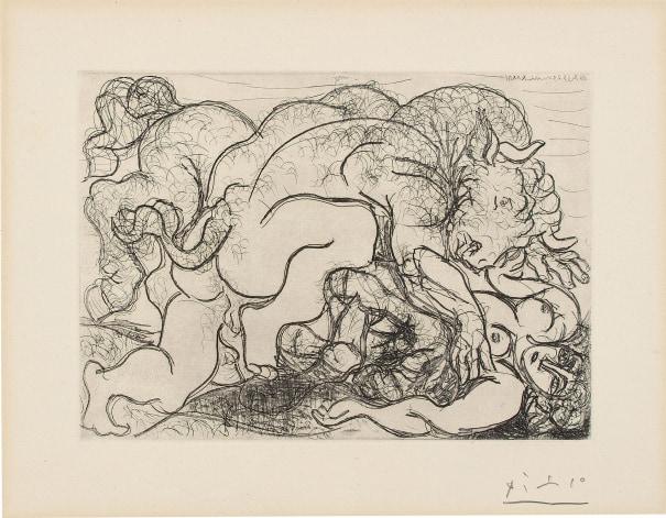 Faun Uncovering a Sleeping Woman (Faune dévoilant une femme