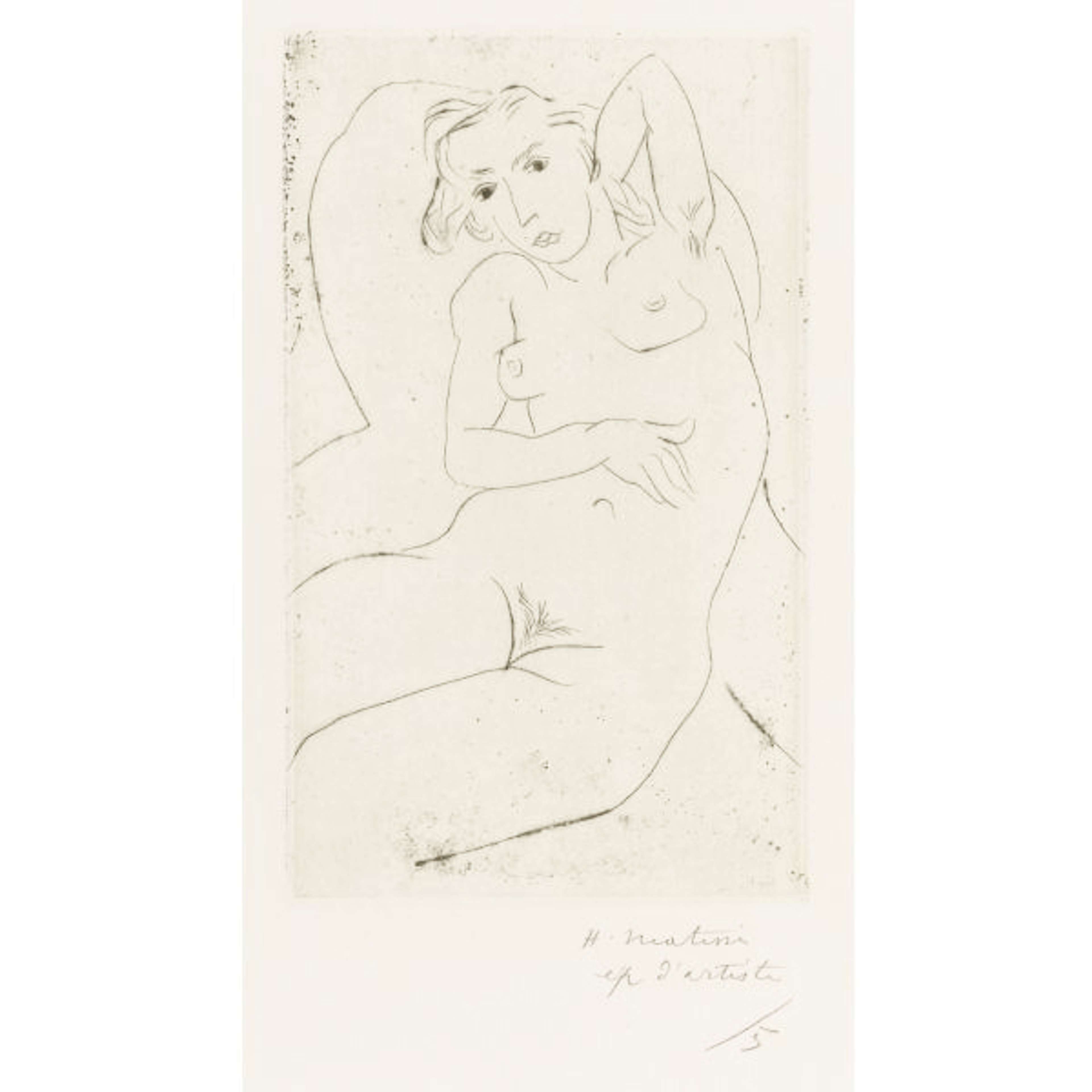 Nu Assis Les Yeux Noirs - undefined by Henri Matisse 1926 - MyArtBroker