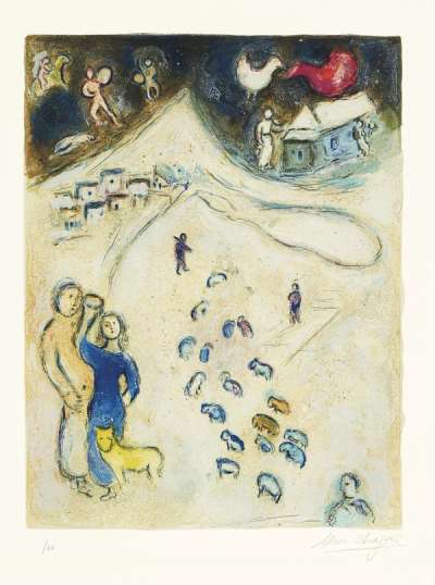 Marc Chagall: Hiver - Signed Print
