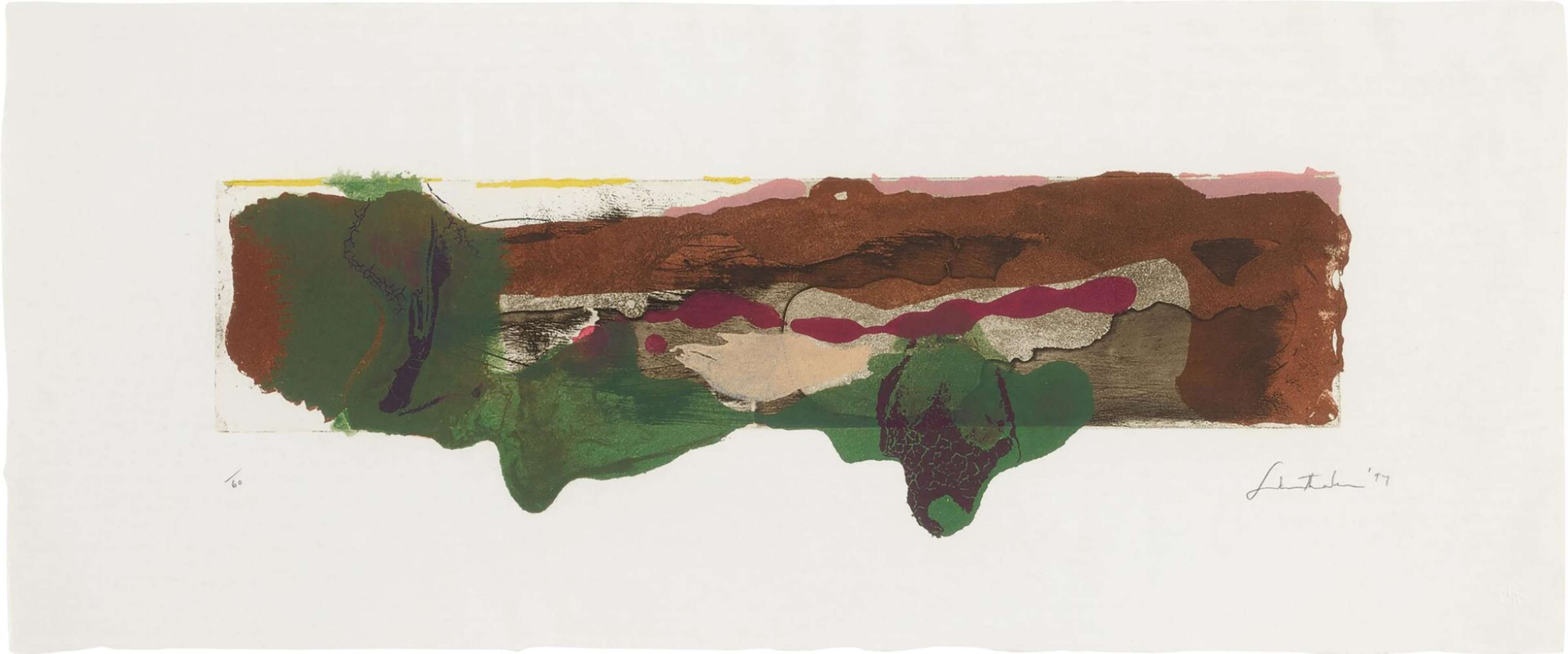 A Page From A Book II - Signed Print by Helen Frankenthaler 1997 - MyArtBroker