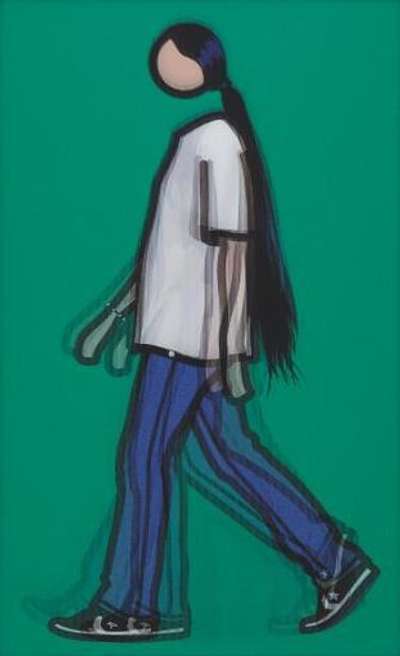 Kris Walking - Signed Print by Julian Opie 2010 - MyArtBroker