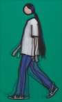 Julian Opie: Kris Walking - Signed Print