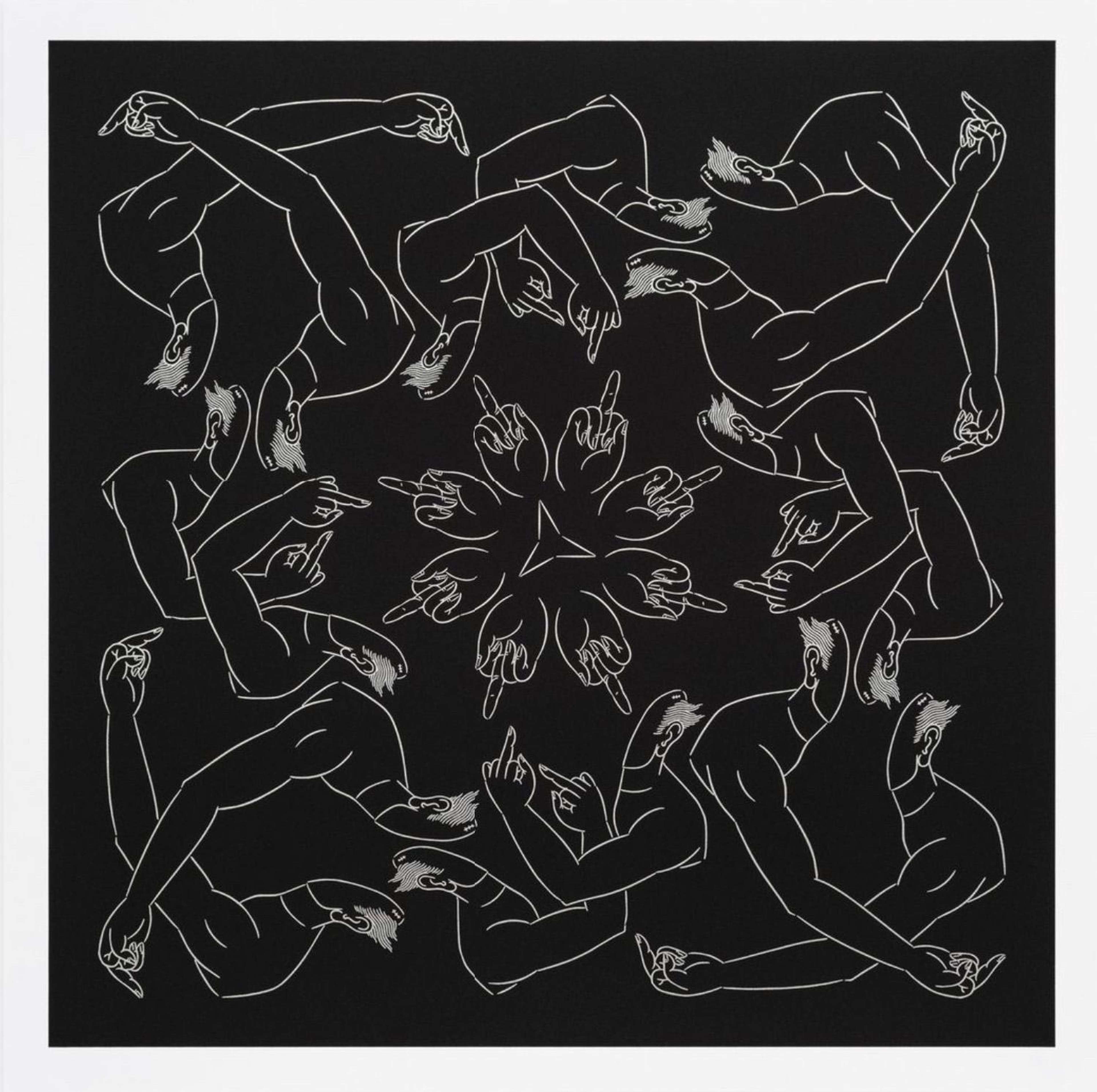 Middle Finger In Black - Signed Print by Ai Weiwei 2023 - MyArtBroker