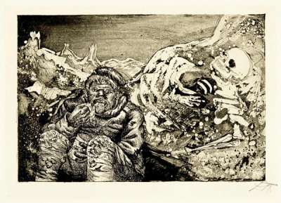 Mealtime In The Trench - Signed Print by Otto Dix 1924 - MyArtBroker