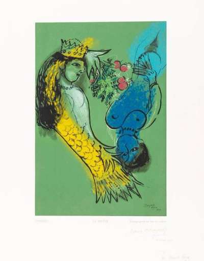 La Sirene - Signed Print by Marc Chagall 1950 - MyArtBroker