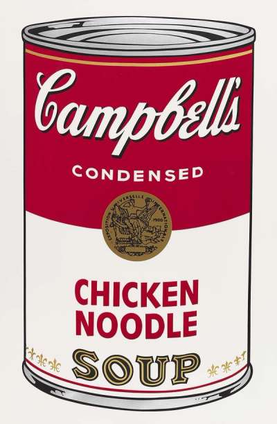 Andy Warhol: Campbell’s Soup I, Chicken Noodle Soup (F. & S. II.45) - Signed Print