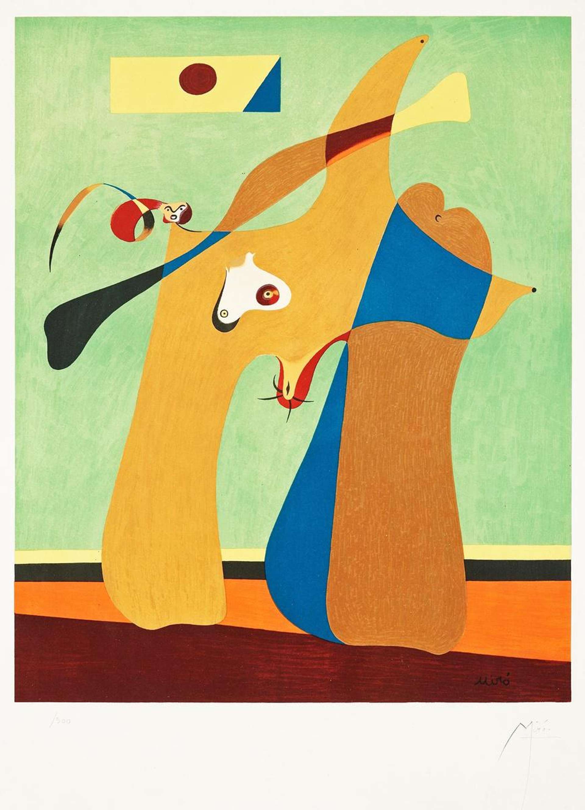 Joan Miró: Une Femme - Signed Print