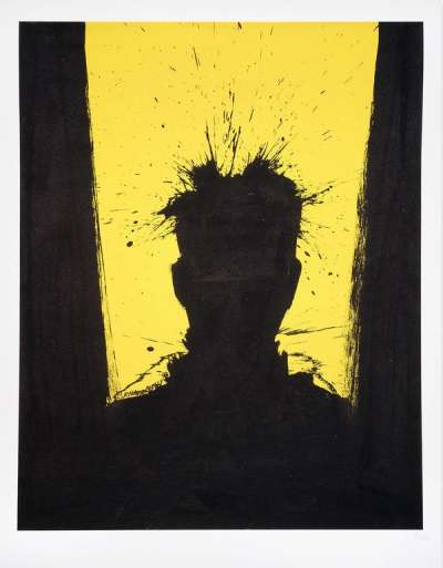 Shadow Head (yellow) - Signed Print by Richard Hambleton 2017 - MyArtBroker