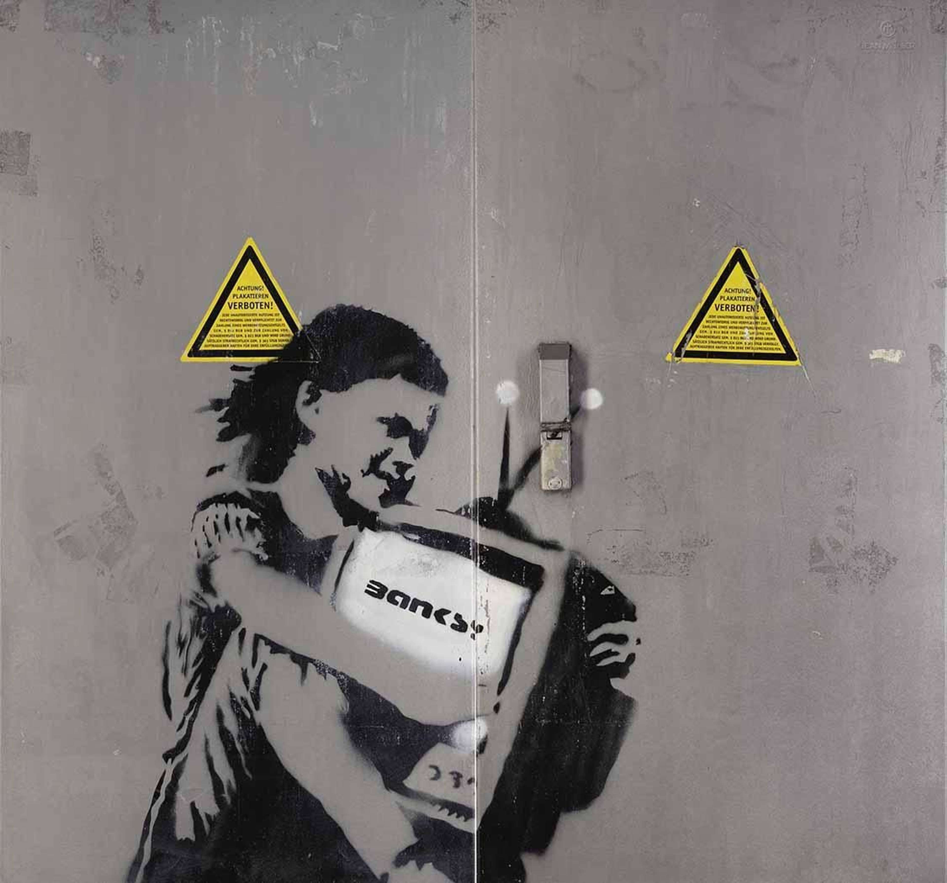 Banksy's Girl With TV