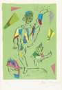 Marc Chagall: L’Acrobate Vert - Signed Print