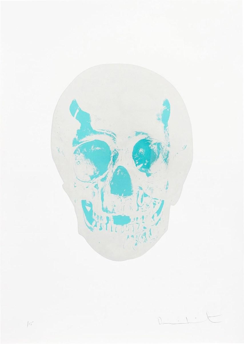 Damien Hirst The Dead (oriental gold, turquoise) (Signed Print
