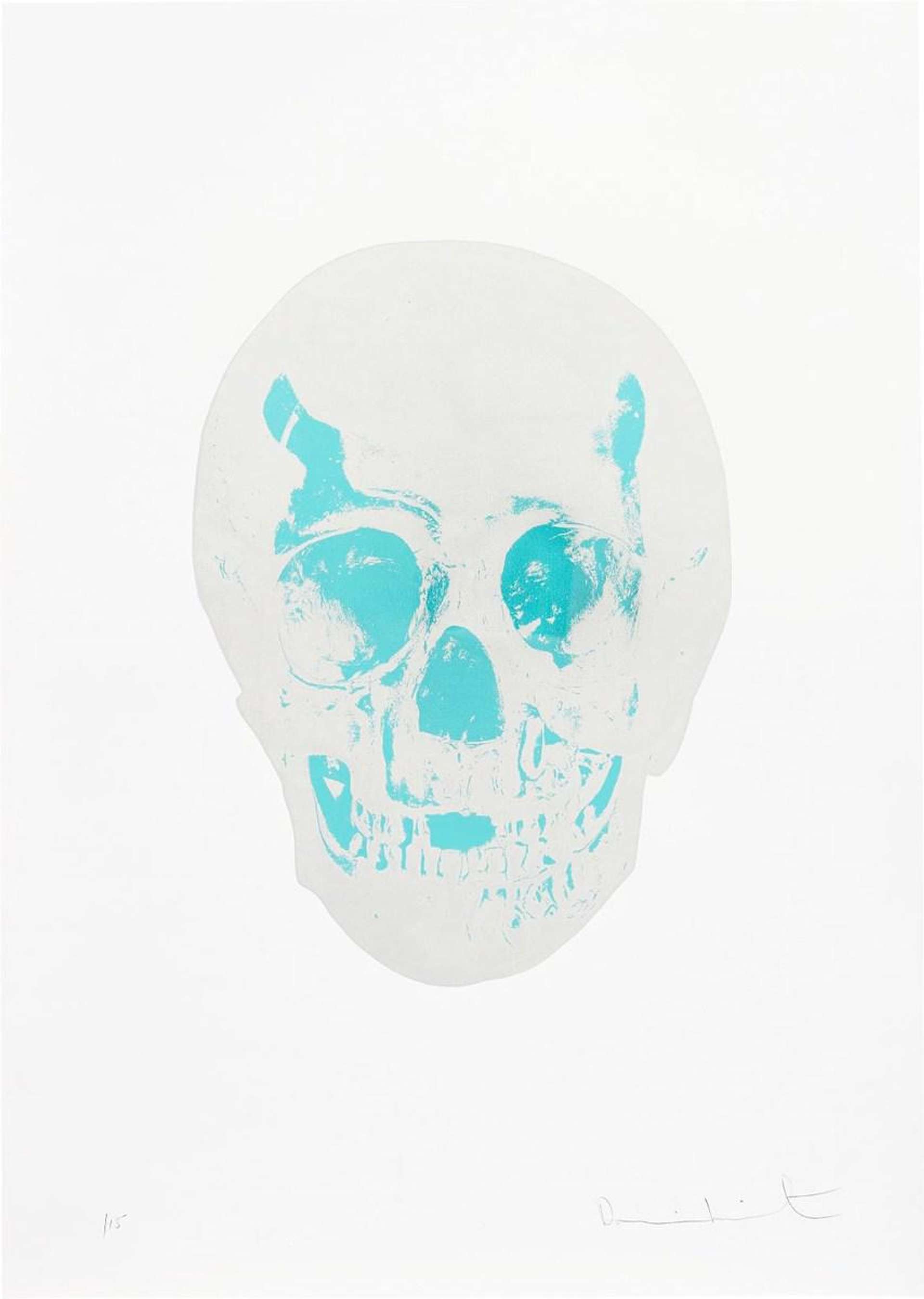 Damien Hirst: The Dead (silver gloss, topaz) - Signed Print