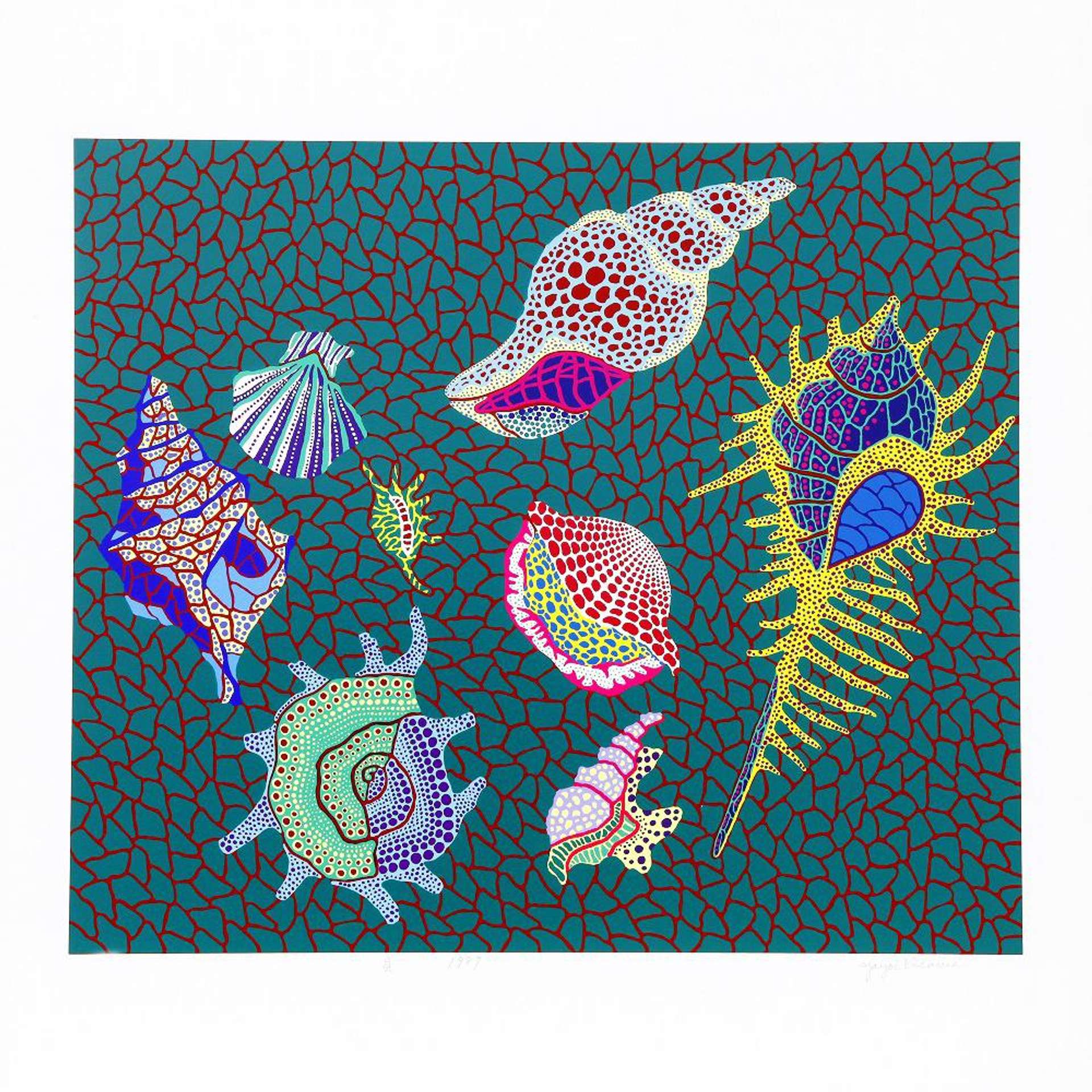 Shellfish - Signed Print by Yayoi Kusama 1989 - MyArtBroker