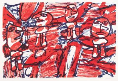 Les Passants - Signed Print by Jean Dubuffet 1982 - MyArtBroker