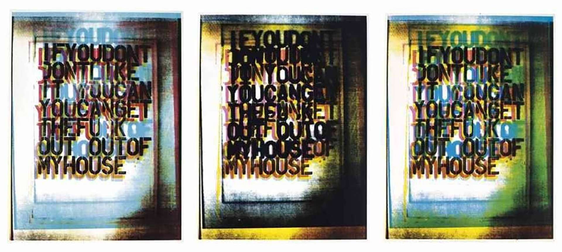 My House (complete set) by Christopher Wool