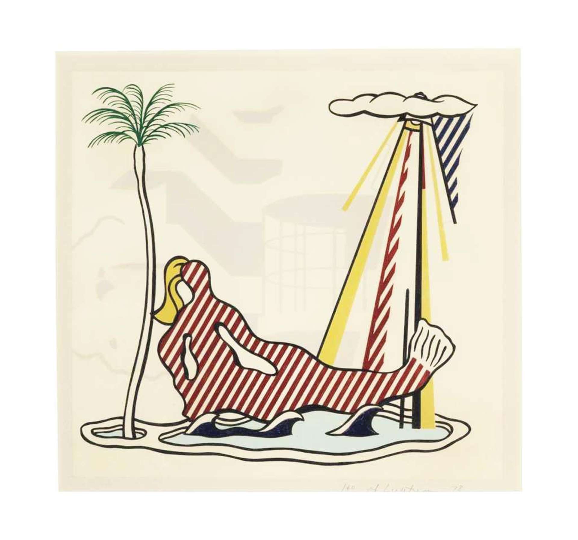 Roy Lichtenstein: Mermaid - Signed Print