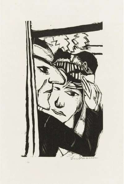 Tanzendes Paar - Signed Print by Max Beckmann 1922 - MyArtBroker