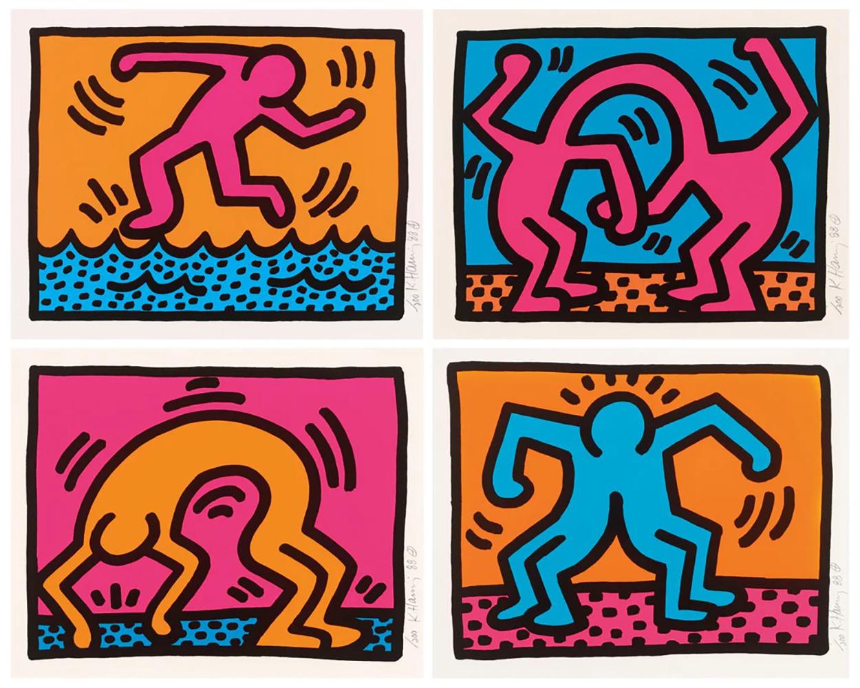 Keith Haring Pop Shop II (complete set) (Signed Print) 1988