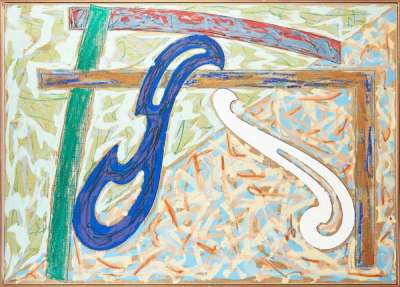 Frank Stella: Green Solitaire - Signed Print