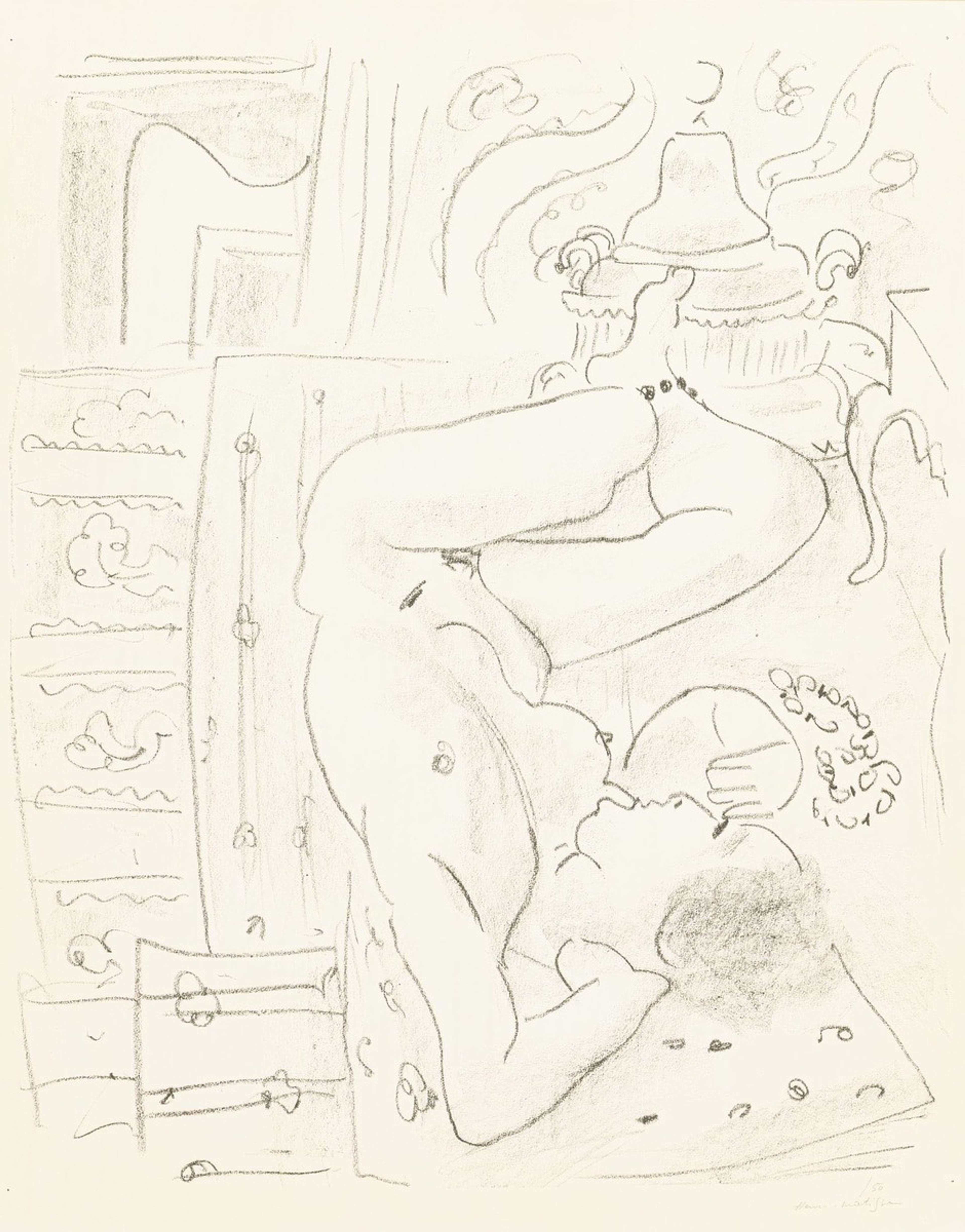 Nu Renversé  Au Brasero - undefined by Henri Matisse 1929 - MyArtBroker